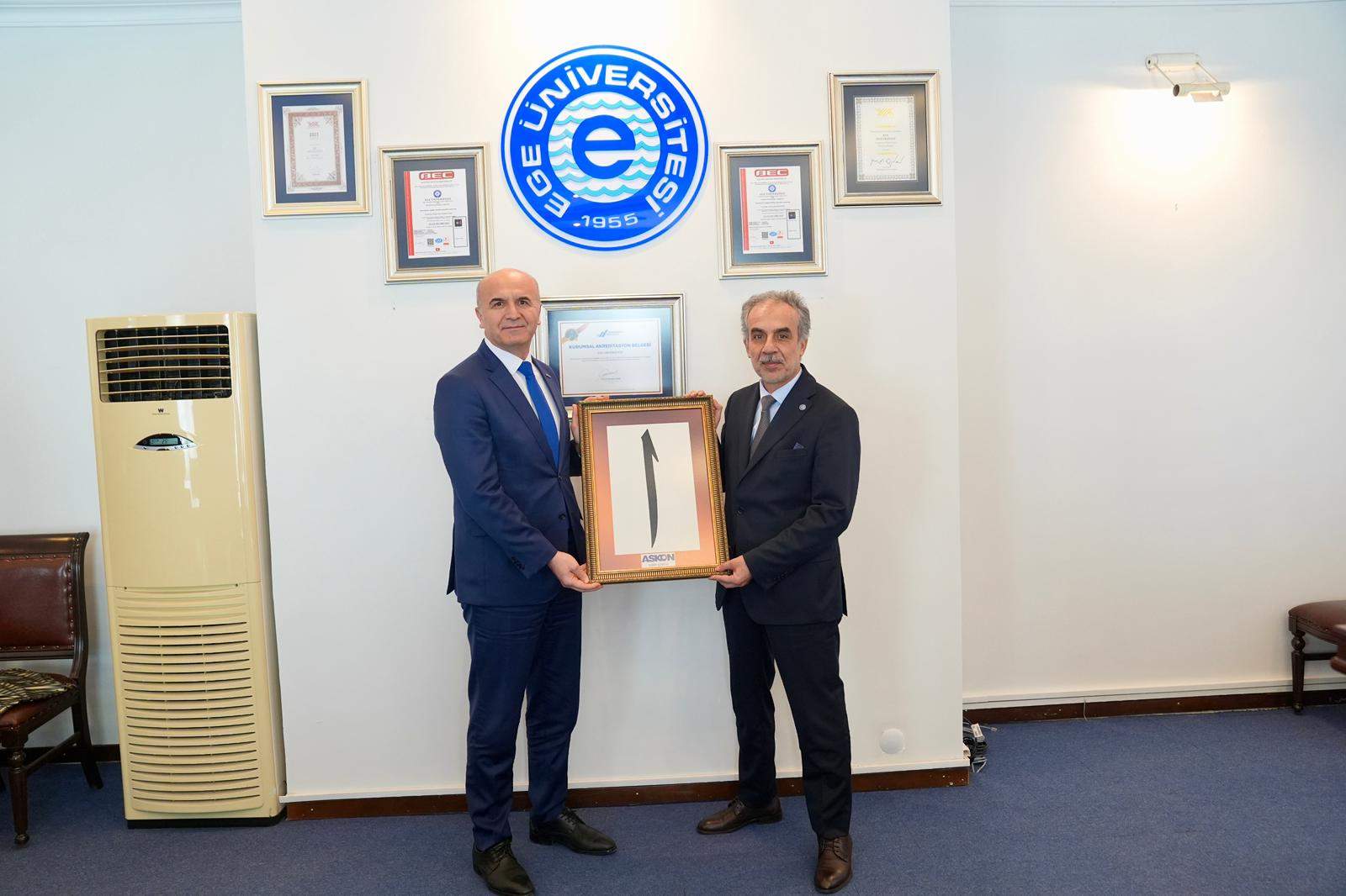 Askon Ege Üniversitesi Rektörü Musa Alcı Ziyareti